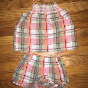 Gymboree Plaid 2 piece girls outfit
